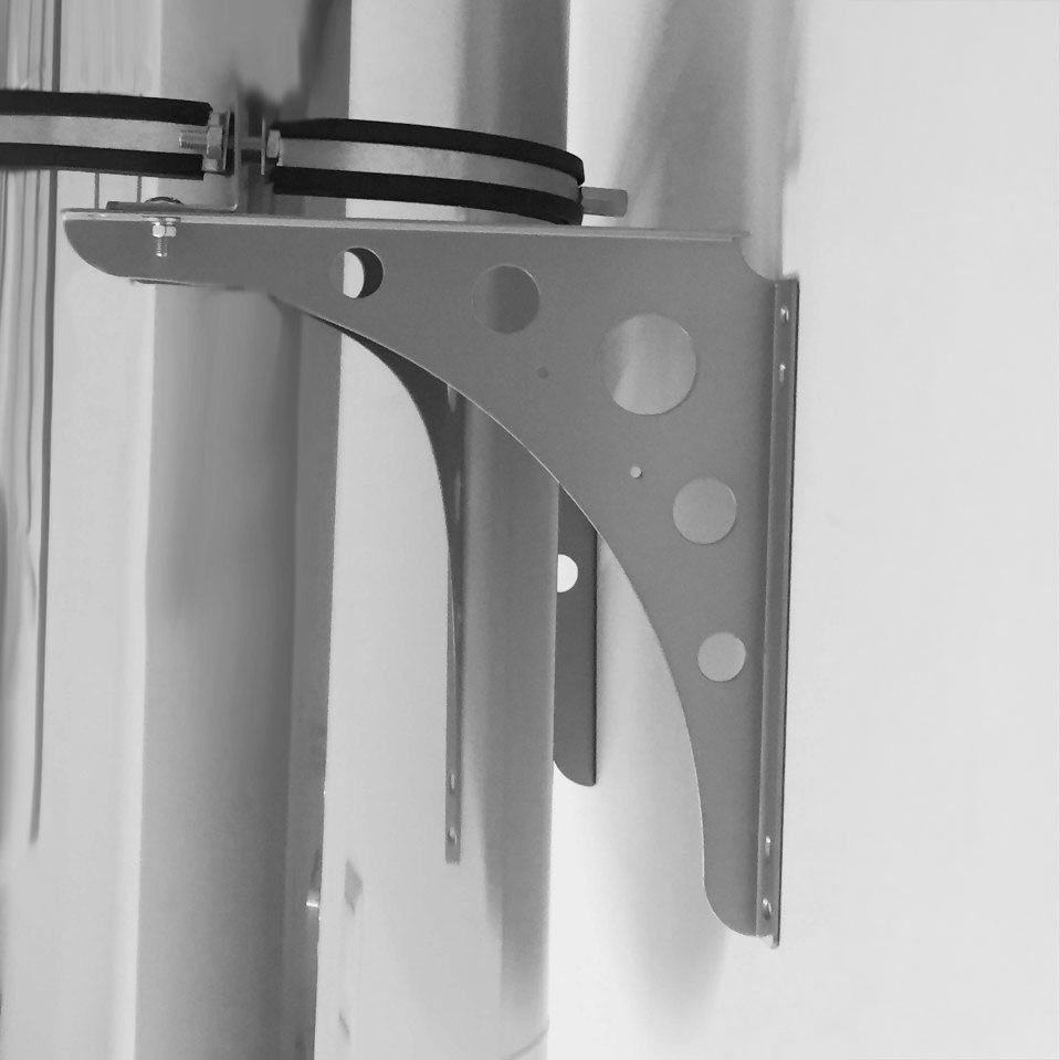 Schwerlast Wandhalter mit Winkelstützen