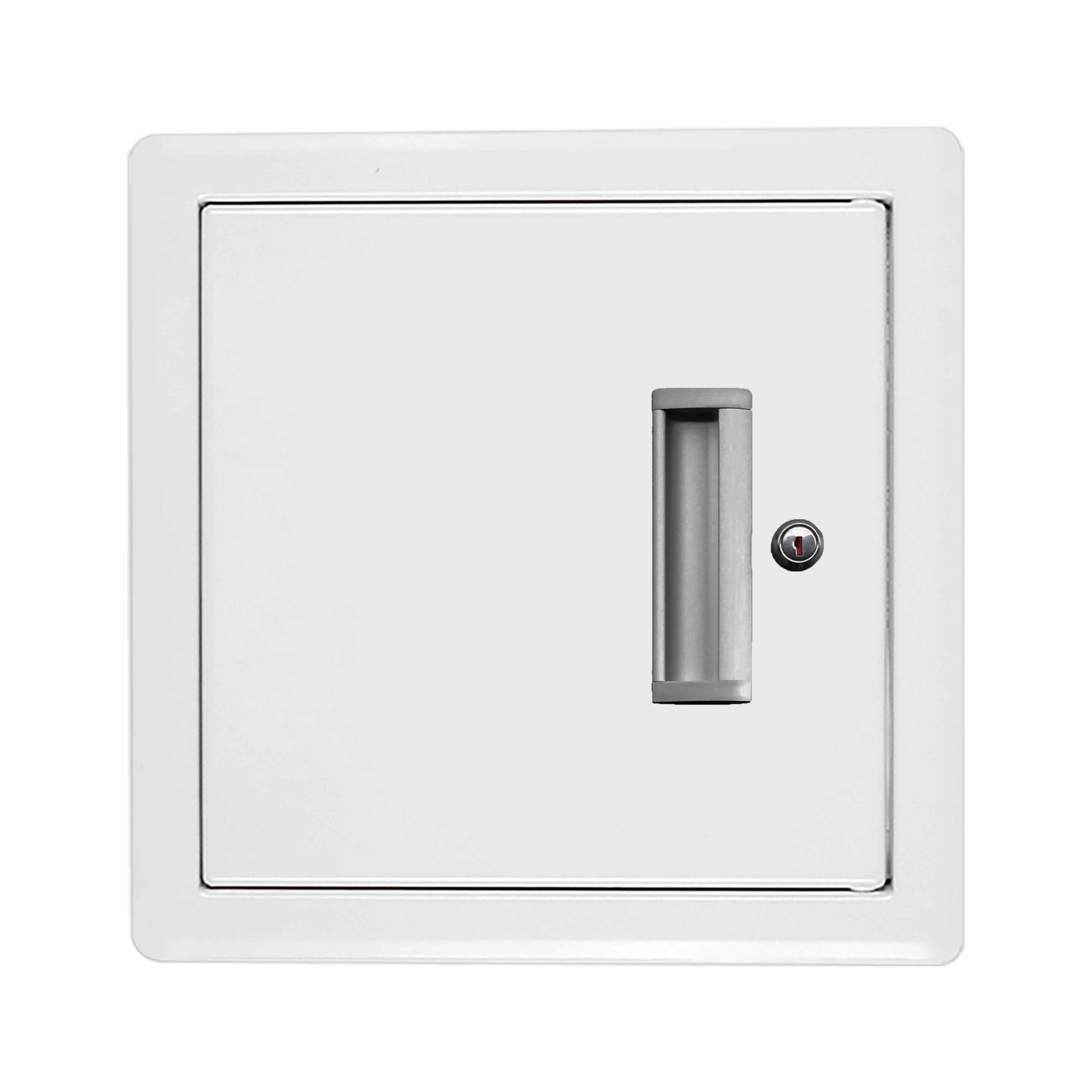 Kippmulde Metall - Weiß - einwandig - ohne Dichtung - schmaler Rahmen - 300x300 mm