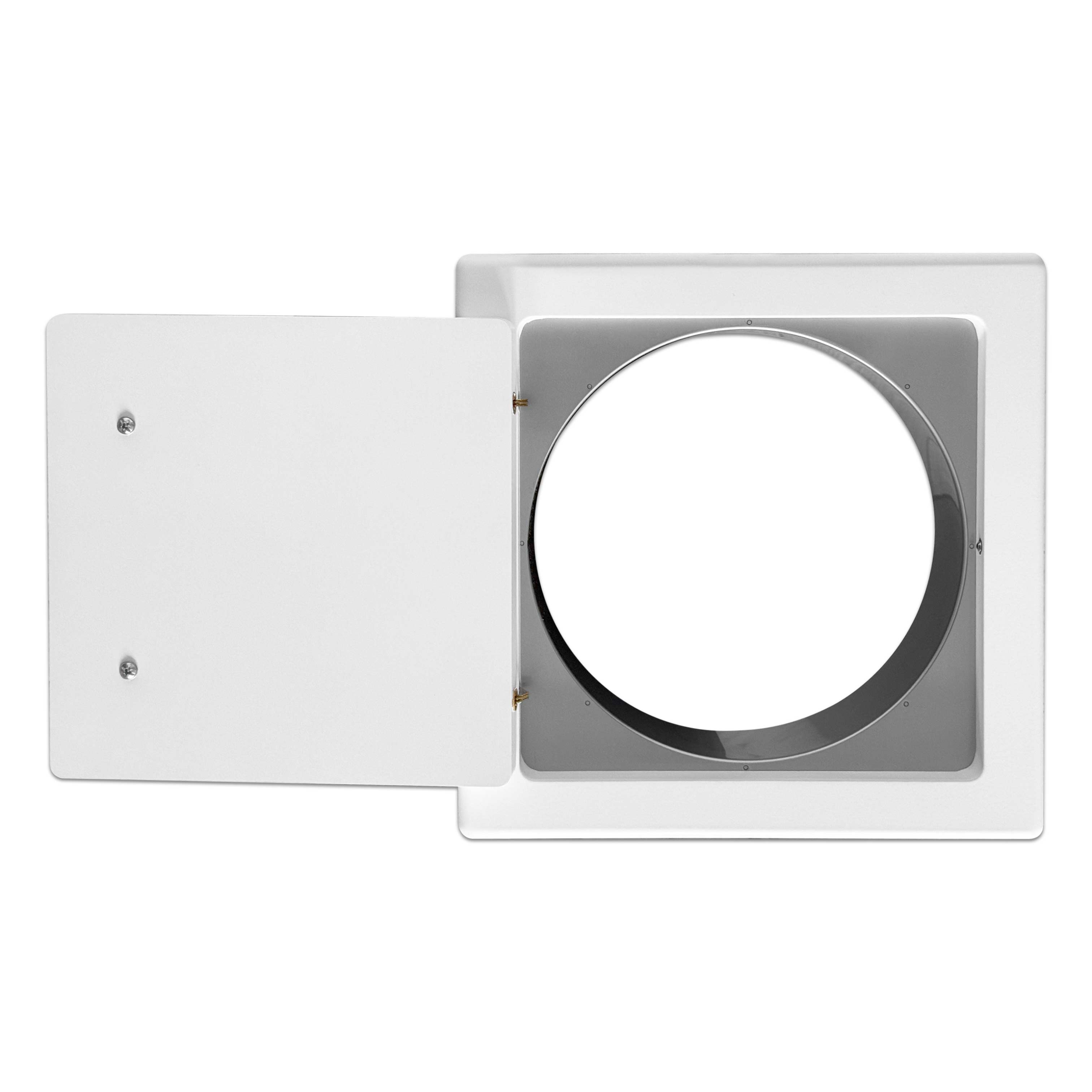 Einwurftür MDF Holz - Weiß - ohne Schloss - ⌀ 250 mm