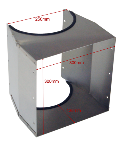 KG-Rohr Anbau-Schurre 300x300 mm