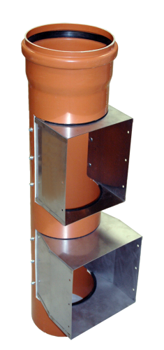 KG-Rohr Anbau-Schurre 300x300 mm