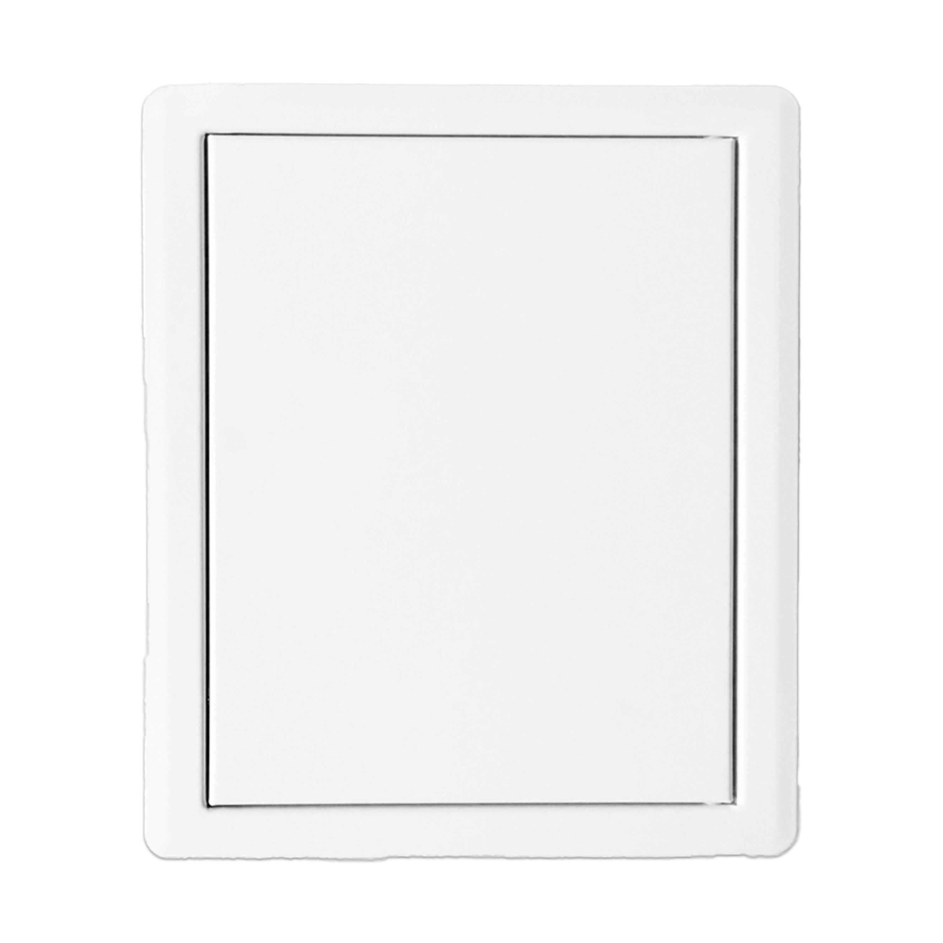 Einwurftüre weiß-RAL 9016, metall doppelwandig, Push-Lock mit Dichtung