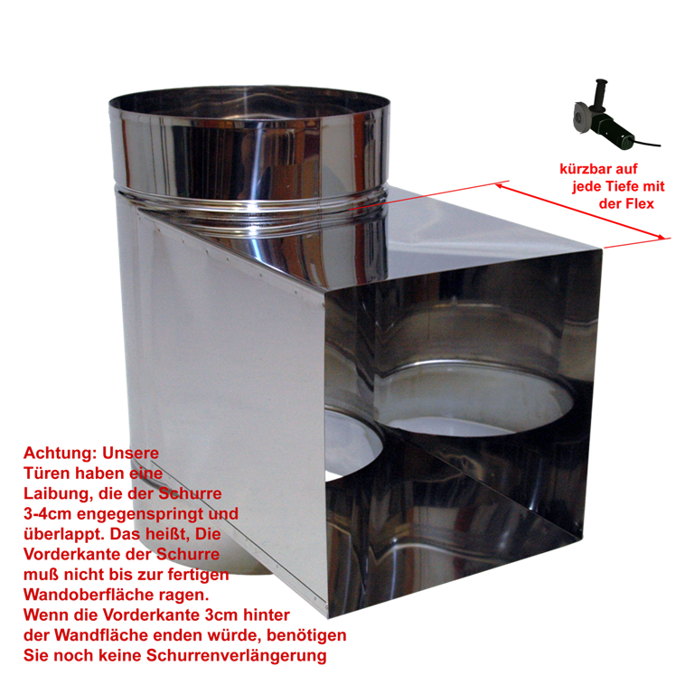 Edelstahl-Rohr Komplettset 1