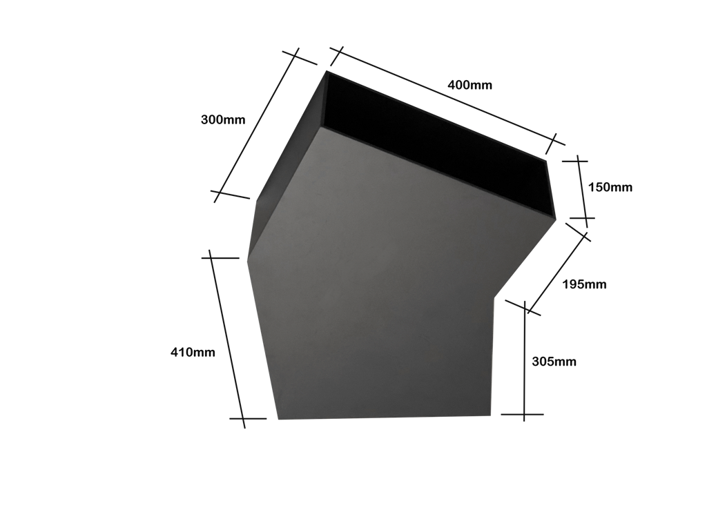 Flachkanal-Bogen seitlich 30°